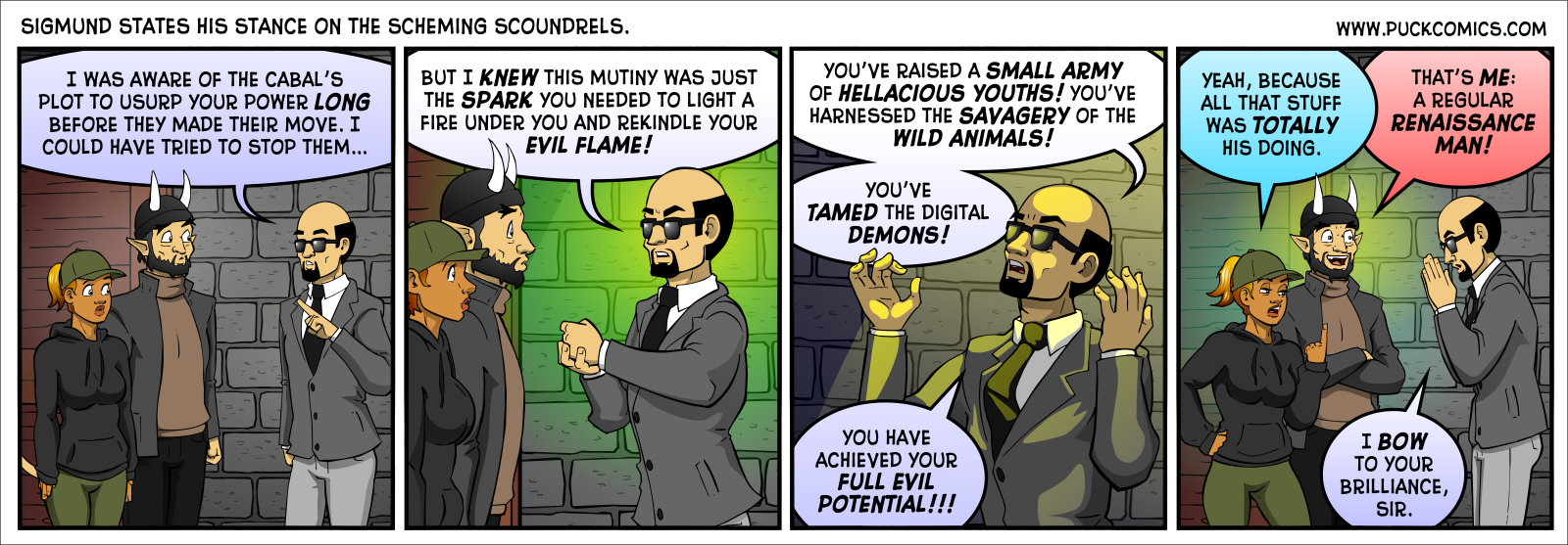 But really, what's more traditionally evil than taking credit for other people's work?